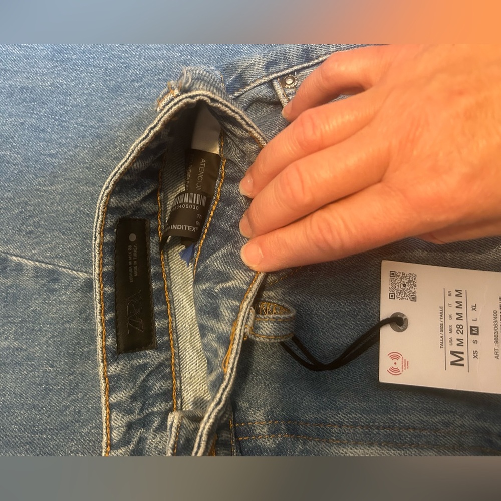 Zara ZW Collection Denim Maxi Skirt Medium - Picture 4 of 9